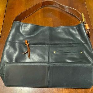 Nino Bossi leather satchel shoulder handbag